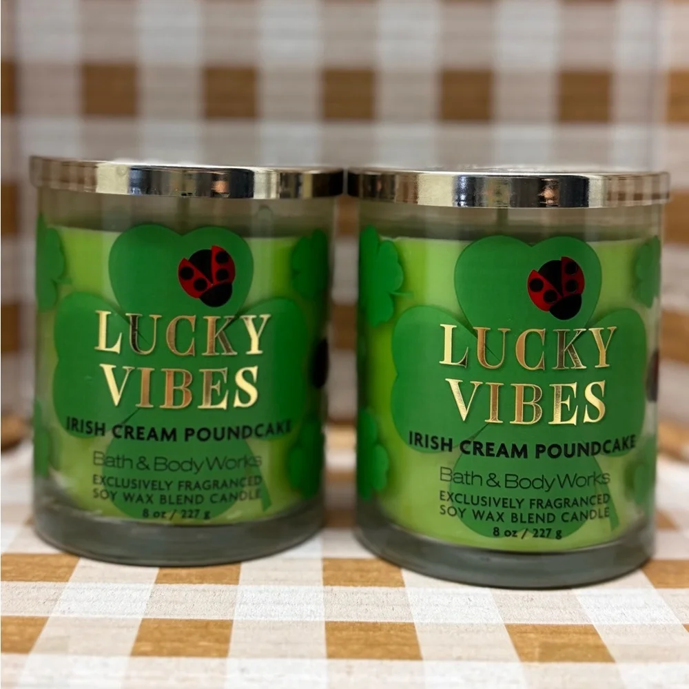 NEW B&BW (2)Lucky Vibes Irish Cream Pound Cake Candles, St. Patrick’s Day theme - Picture 2 of 4